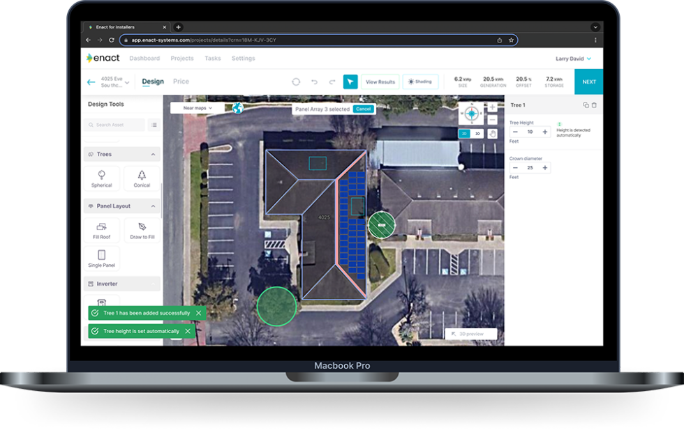 Solar Design Software - Solar Panel Design Tool | Enact