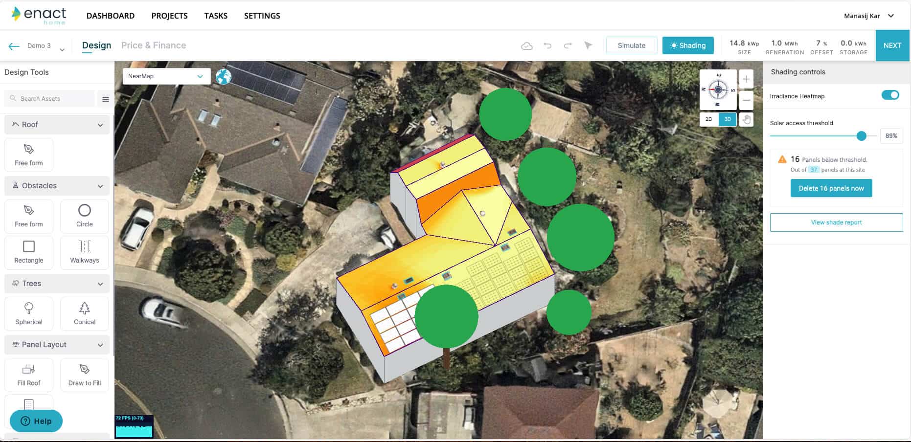 The Enact Solar Design Software empowers installers in Europe and around the world to design custom solar systems for their customers.